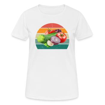 Plante Cultiver Terre Tomate Chou Carotte Légumes - T-shirt respirant Femme - blanc - Devant - AI Model Female 172 dark (172cm)