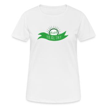 alimentation équilibrée régime céto aliments sains - T-shirt respirant Femme - blanc - Devant - AI Model Female 172 dark (172cm)