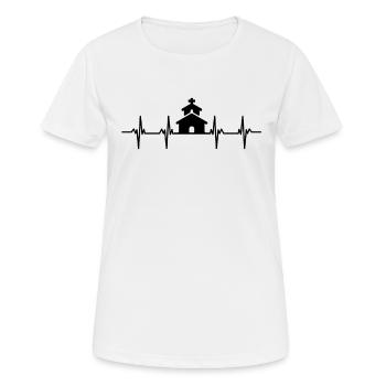 Jesus Christus Gottes Beten Christentum Religion - Frauen T-Shirt atmungsaktiv - Weiß - Vorne - AI Model Female 172 dark (172cm)