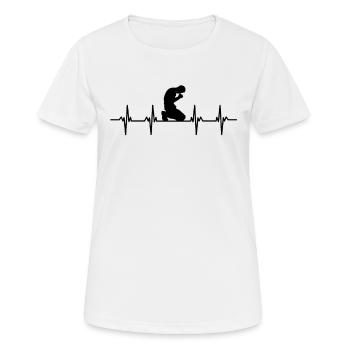 Jesus Christus Gottes Beten Christentum Religion - Frauen T-Shirt atmungsaktiv - Weiß - Vorne - AI Model Female 172 dark (172cm)