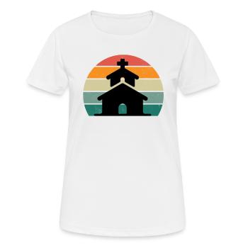 Jesus Christus Gottes Beten Christentum Religion - Frauen T-Shirt atmungsaktiv - Weiß - Vorne - AI Model Female 172 dark (172cm)
