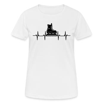 Patin à roues alignées Patineurs à roulettes Patins à roulettes - T-shirt respirant Femme - blanc - Devant - AI Model Female 172 dark (172cm)