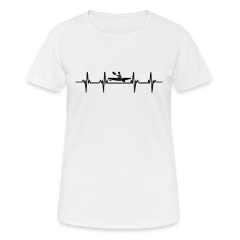 Canoéistes Canoë Canoë Kayak Slalom Canoë - T-shirt respirant Femme - blanc - Devant - AI Model Female 172 dark (172cm)