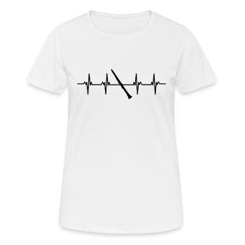 Clarinettiste Clarinette Clarinette Clarinette - T-shirt respirant Femme - blanc - Devant - AI Model Female 172 dark (172cm)