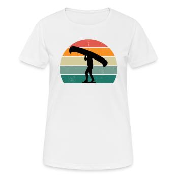 Canoéistes Canoë Canoë Kayak Slalom Canoë - T-shirt respirant Femme - blanc - Devant - AI Model Female 172 dark (172cm)