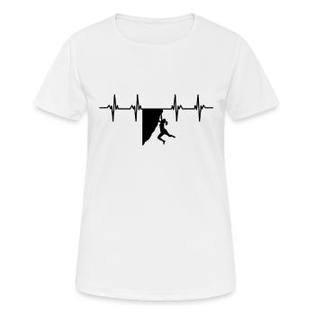 Grimpeur Grimpeur Bloc Escalade - T-shirt respirant Femme - blanc - Devant - AI Model Female 172 dark (172cm)