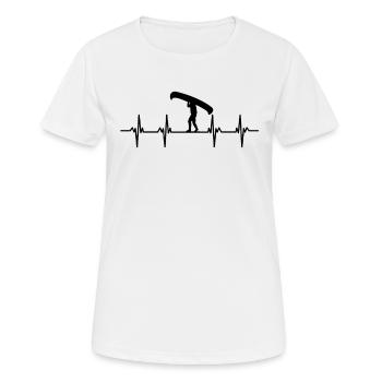 Canoéistes Canoë Canoë Kayak Slalom Canoë - T-shirt respirant Femme - blanc - Devant - AI Model Female 172 dark (172cm)