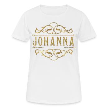 Johanna or - T-shirt respirant Femme - blanc - Devant - AI Model Female 172 dark (172cm)