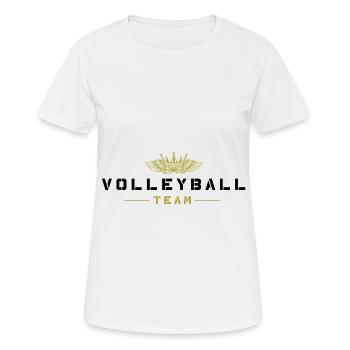 Volleyball Team - Frauen T-Shirt atmungsaktiv - Weiß - Vorne - AI Model Female 172 dark (172cm)