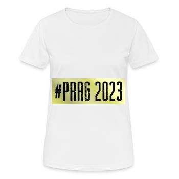 Prag 2023 - Frauen T-Shirt atmungsaktiv - Weiß - Vorne - AI Model Female 172 dark (172cm)