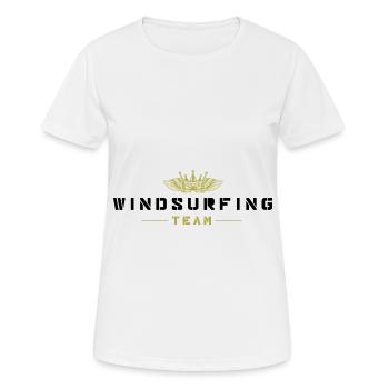 Windsurfing Team - Frauen T-Shirt atmungsaktiv - Weiß - Vorne - AI Model Female 172 dark (172cm)