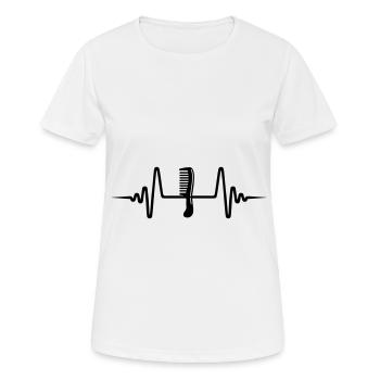 Comb pulse - Women's Breathable T-Shirt - white - Front - AI Model Female 172 dark (172cm)