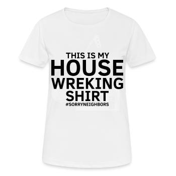 House Demolition and Renovation Design - Women's Breathable T-Shirt - white - Front - AI Model Female 172 dark (172cm)