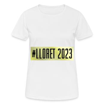Lloret De Mar 2023 - Frauen T-Shirt atmungsaktiv - Weiß - Vorne - AI Model Female 172 dark (172cm)