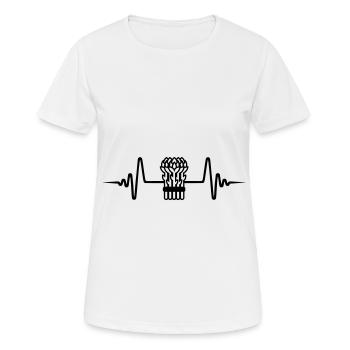 Spargel Puls - Frauen T-Shirt atmungsaktiv - Weiß - Vorne - AI Model Female 172 dark (172cm)