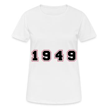 1949 Year Number - Women's Breathable T-Shirt - white - Front - AI Model Female 172 dark (172cm)