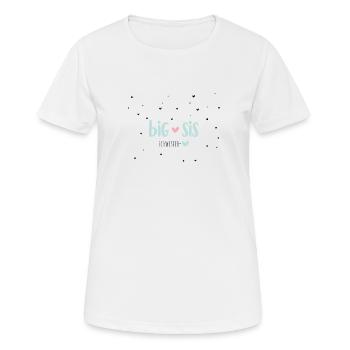 Motiv Big Sis - Frauen T-Shirt atmungsaktiv - Weiß - Vorne - AI Model Female 172 dark (172cm)