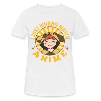 Cute Japanese Manga Women Girls Gift Otaku Kawaii - Frauen T-Shirt atmungsaktiv - Weiß - Vorne - AI Model Female 172 dark (172cm)
