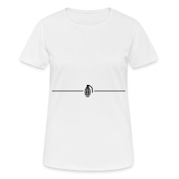 Granate Linie icon - Frauen T-Shirt atmungsaktiv - Weiß - Vorne - AI Model Female 172 dark (172cm)