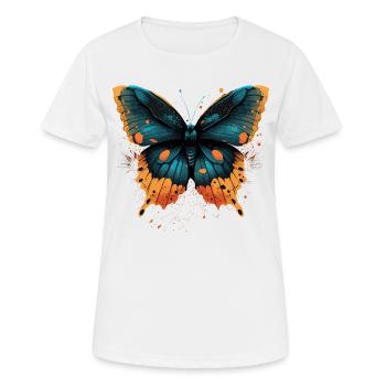 Delicate Butterfly - Women's Breathable T-Shirt - white - Front - AI Model Female 172 dark (172cm)