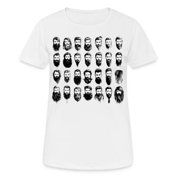 Encore plus de barbes - T-shirt respirant Femme - blanc - Devant - AI Model Female 172 dark (172cm)