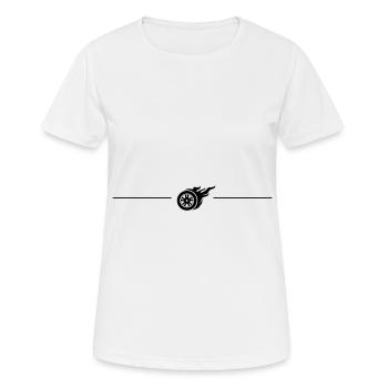 Reifen feuer Linie - Frauen T-Shirt atmungsaktiv - Weiß - Vorne - AI Model Female 172 dark (172cm)