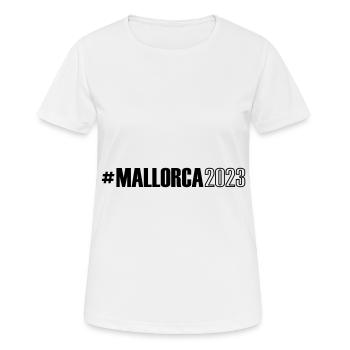 Mallorca 2023 - Women's Breathable T-Shirt - white - Front - AI Model Female 172 dark (172cm)
