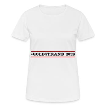 Sables d’or 2023 (Garantie du prix le plus bas) - T-shirt respirant Femme - blanc - Devant - AI Model Female 172 dark (172cm)