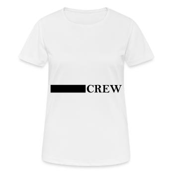 Conception de l’équipage - T-shirt respirant Femme - blanc - Devant - AI Model Female 172 dark (172cm)