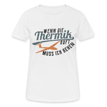 Glider glider glider gift - Women's Breathable T-Shirt - white - Front - AI Model Female 172 dark (172cm)