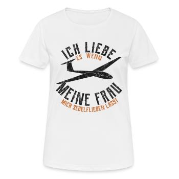 Glider glider glider gift - Women's Breathable T-Shirt - white - Front - AI Model Female 172 dark (172cm)