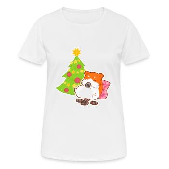 mess - T-shirt respirant Femme - blanc - Devant - AI Model Female 172 dark (172cm)