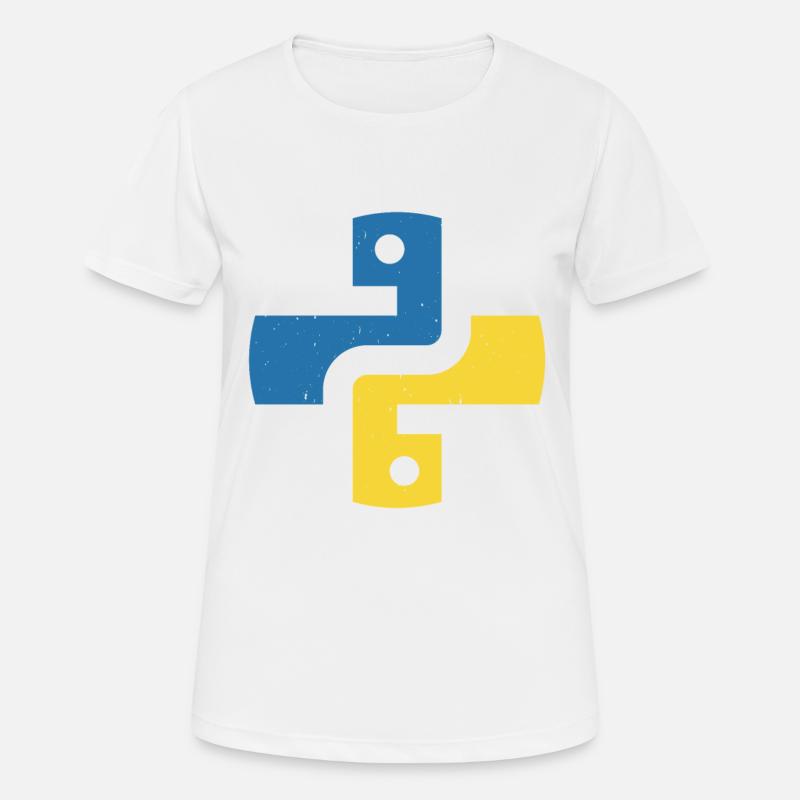 Python programming language - Women's Breathable T-Shirt - white