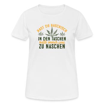 Witziger Kiffer Spruch Bong Cannabis 420 Joint - Frauen T-Shirt atmungsaktiv - Weiß - Vorne - AI Model Female 172 dark (172cm)