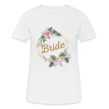 Bride brides - Women's Breathable T-Shirt - white - Front - AI Model Female 172 dark (172cm)