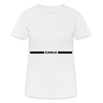 Conception de l’équipage - T-shirt respirant Femme - blanc - Devant - AI Model Female 172 dark (172cm)