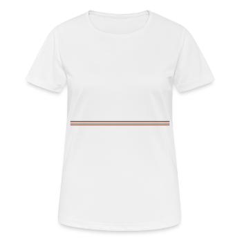 Dash Symbol Line - Women's Breathable T-Shirt - white - Front - AI Model Female 172 dark (172cm)