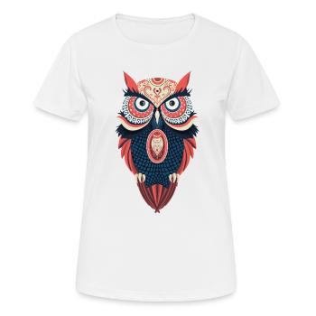 EULEN SHIRT - Frauen T-Shirt atmungsaktiv - Weiß - Vorne - AI Model Female 172 dark (172cm)