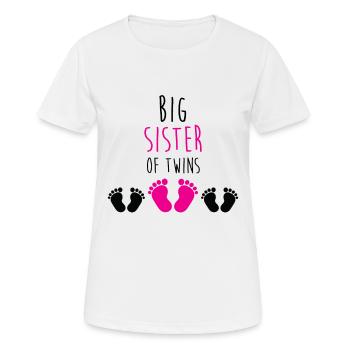 Big sister twins Big Sister Twins feet - Women's Breathable T-Shirt - white - Front - AI Model Female 172 dark (172cm)