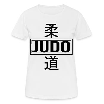 Judo Kanji - T-shirt respirant Femme - blanc - Devant - AI Model Female 172 dark (172cm)