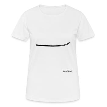 Das ist Kunst - Strich - Frauen T-Shirt atmungsaktiv - Weiß - Vorne - AI Model Female 172 dark (172cm)