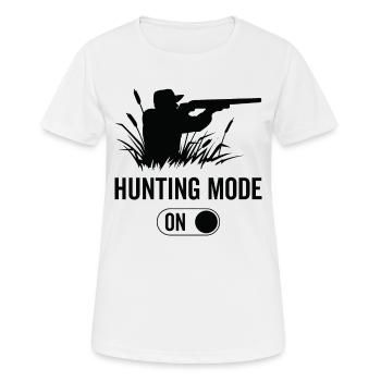 Mode de chasse dans – Hunter Hunt - T-shirt respirant Femme - blanc - Devant - AI Model Female 172 dark (172cm)