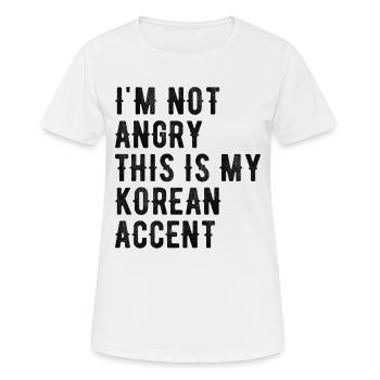 Ich Bin Nicht Böse, Mein Japanischer Akzent - Frauen T-Shirt atmungsaktiv - Weiß - Vorne - AI Model Female 172 dark (172cm)