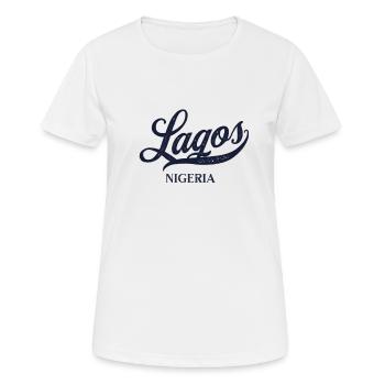 Rétro Nigeria City - Vintage Lagos - T-shirt respirant Femme - blanc - Devant - AI Model Female 172 dark (172cm)