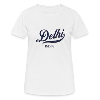 Retro India Stadt - Vintage Delhi - Frauen T-Shirt atmungsaktiv - Weiß - Vorne - AI Model Female 172 dark (172cm)