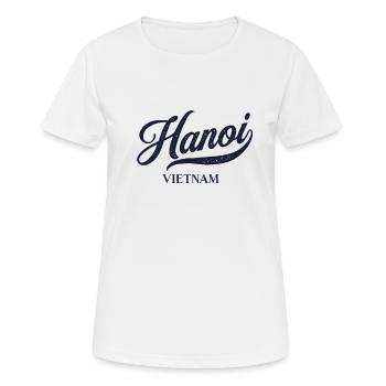 Retro Vietnam City - Vintage Hanoi - T-shirt respirant Femme - blanc - Devant - AI Model Female 172 dark (172cm)