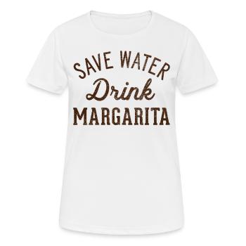 Sparen Sie Wasser, Trinken Sie Margarita - Frauen T-Shirt atmungsaktiv - Weiß - Vorne - AI Model Female 172 dark (172cm)