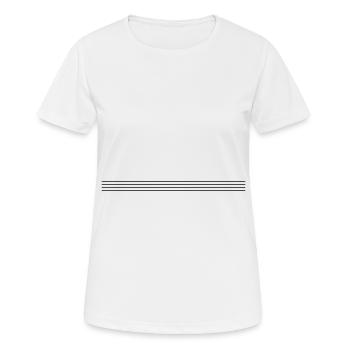 Dash Symbol Line - Women's Breathable T-Shirt - white - Front - AI Model Female 172 dark (172cm)