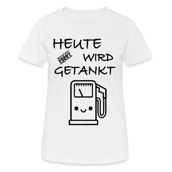 Santé aujourd’hui, on fait le plein - T-shirt respirant Femme - blanc - Devant - AI Model Female 172 dark (172cm)