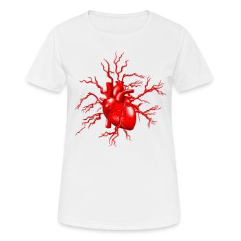 Medicine Heart Anatomy - Women's Breathable T-Shirt - white - Front - AI Model Female 172 dark (172cm)